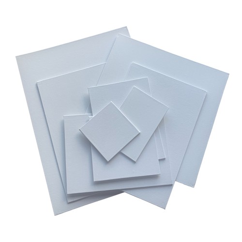 Blank white flat stretched - white,