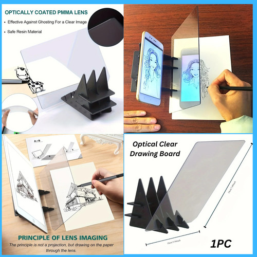 Portable optical drawing - portable, board