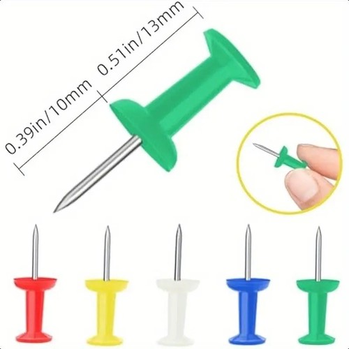 100 colours push pins - 100,