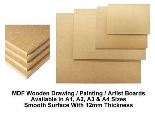 Mdf wooden board - a4,