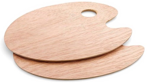 Wooden painting palettes - 2,