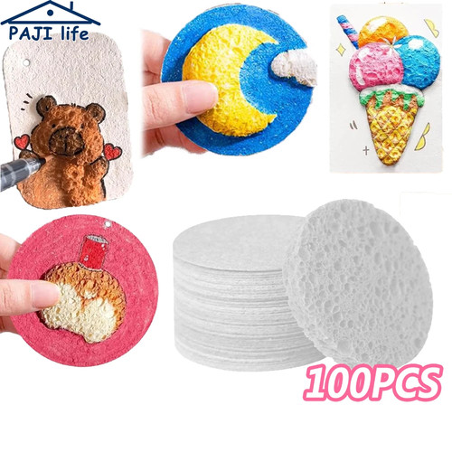 Puffy foam painting paper - puffy,