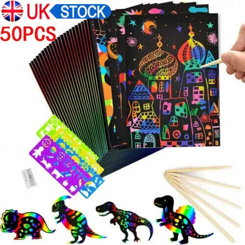 Sheets scratch art black - sheets,