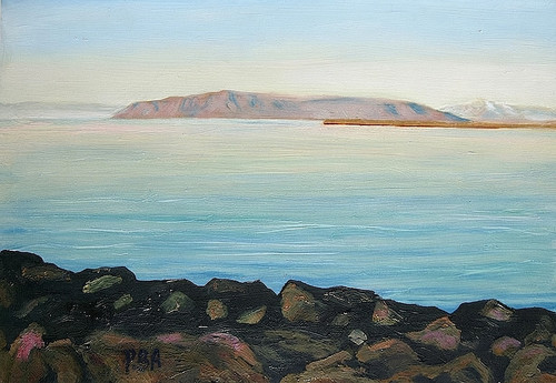 Original iceland realism oil - iceland,