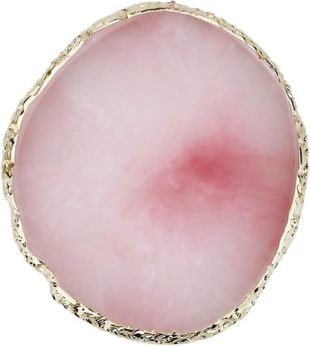 Pink resin agate nail art - nail,