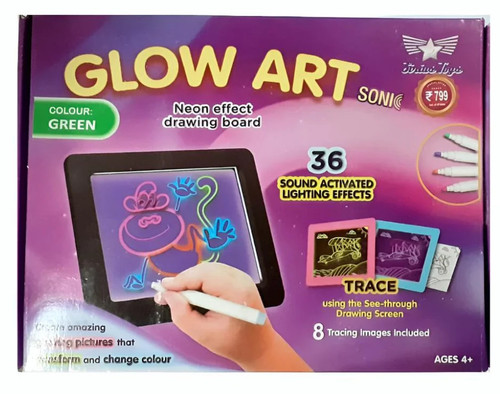 Green glow art - art, doodle
