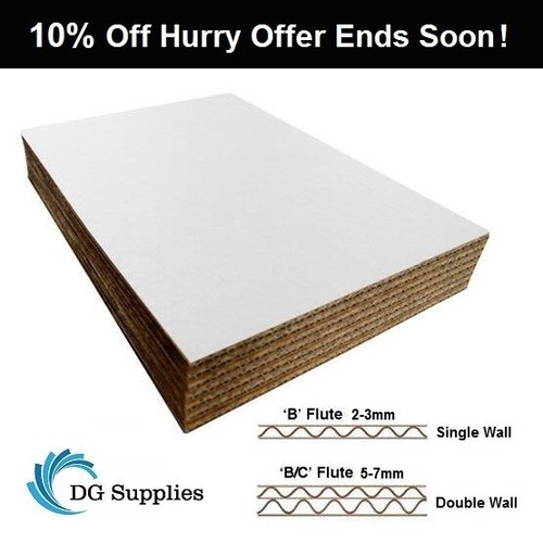 White cardboard corrugated - cardboard,