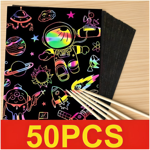 Sheets scratch art paper - sheets,