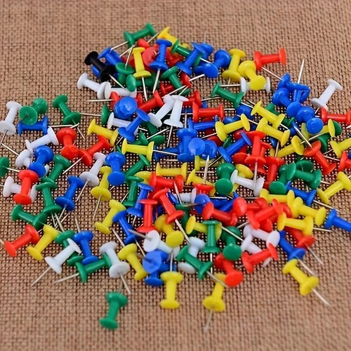 100 colours push pins art - 100,