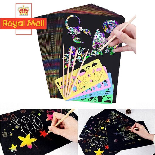 Sheets scratch art - scratch, paper